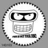 99140103 Futurama Bender Full Face Not Yours