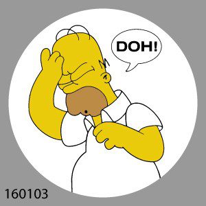 99160103 Simpsons Homer DOH!