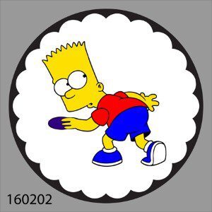 99160202 Simpsons Bart Backhand