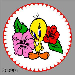 200901 Tweety and Flowers