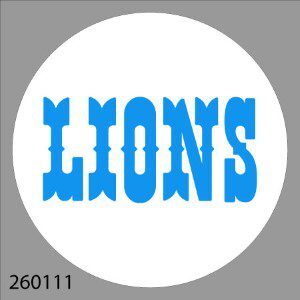 99260111 Detroit Lions Bar Stamp
