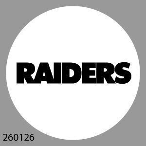 99260126 Los Angeles Raiders Bar Stamp