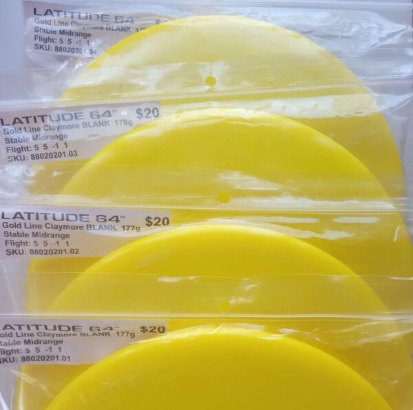 88020201.01-04 Gold Line Claymore Yellow Blank