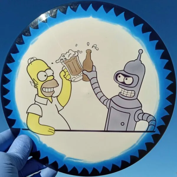 140101 Futurama Simpsons Bender and Homer Fuzion