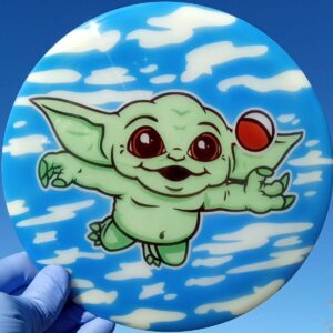 291005 Mandalorian Baby Yoda Can Fly Opto Diamond Baby Yoda